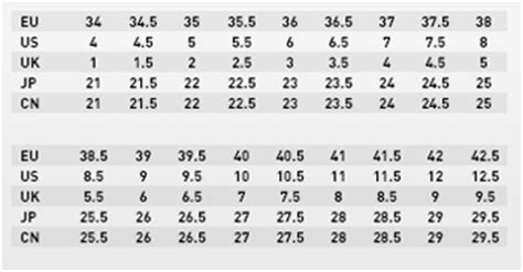 maison margiela size chart